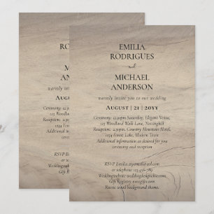 Faire-part de mariage espagnol BILINGUAL Nuestra B