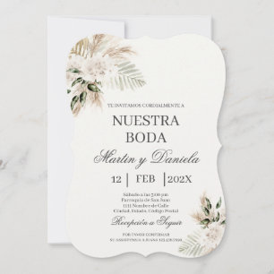 Faire-part de mariage espagnol Boho