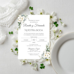 Faire-part de mariage espagnol Boho