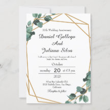 Faire-part de mariage et d'anniversaire de mariage
