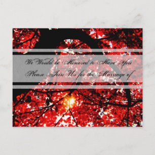 Faire-part de mariage - Feuilles automnales