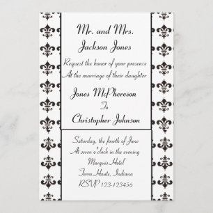 Faire-part de mariage Fleur De Lis