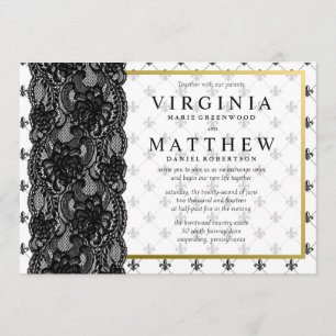 Faire-part de mariage Fleur De Lis