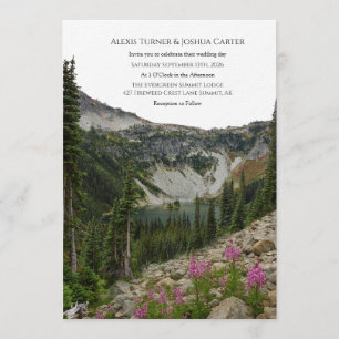 Faire-Part de Mariage Fleur Sauvage de Montagne