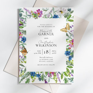 Faire-part de mariage Fleur sauvage de printemps