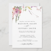 Faire-part de mariage Fleur sauvage Spring Meadow