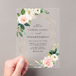 Faire-part de mariage Floraisons de printemps à l'