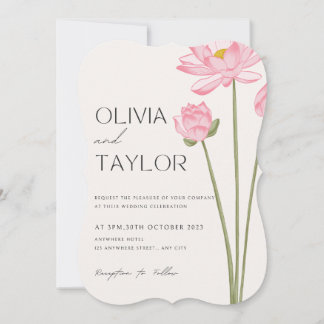 Faire-part de mariage floral