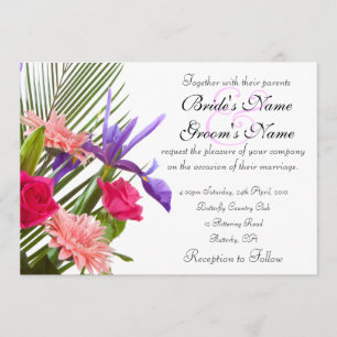 Faire-part de mariage floral