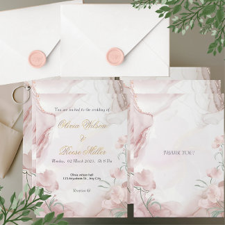 Faire-part de mariage floral