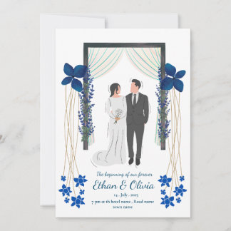 Faire-part de mariage floral