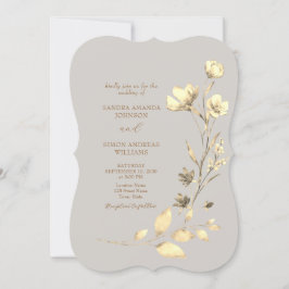 Faire-part de mariage floral Bohème automnal entre