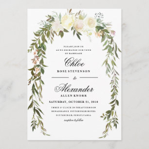 Faire-part de mariage Floral Boho