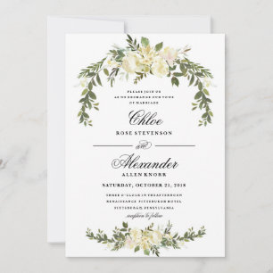 Faire-part de mariage Floral Boho