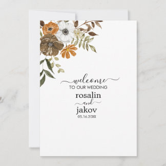 Faire-part de mariage floral Boho Blush