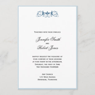 Faire-part de mariage floral d'accent de rayure de