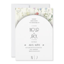 Faire-part de mariage floral élégant – Personnalis