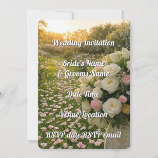 Faire-part de mariage Floral Elegant Rustique Edit