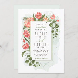 Faire-part de mariage Floral Embrace