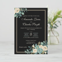 Faire-part de mariage Floral officiel