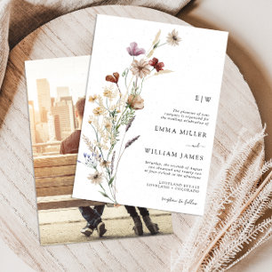Faire-part de mariage floral photo