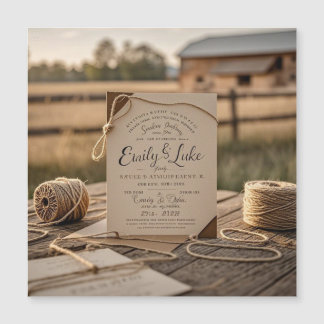 Faire-part de mariage forestier enchanté