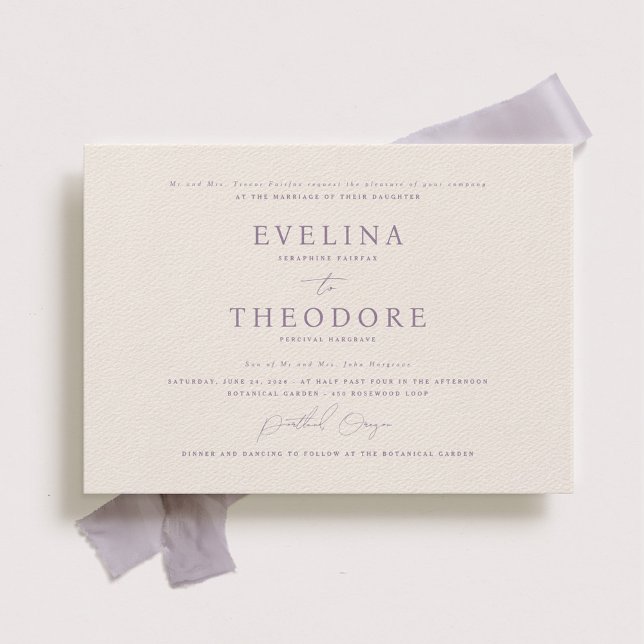 Faire-part de mariage Formel Parker Landsape (Créateur téléchargé)
