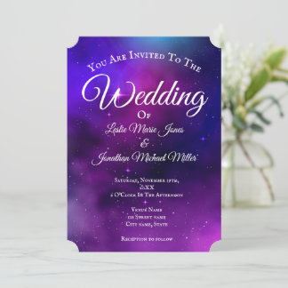 Faire-part de mariage Galaxie
