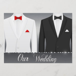 Faire-part de mariage Gay Tuxedo