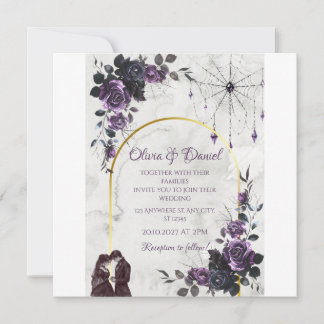 Faire-part de mariage gothique