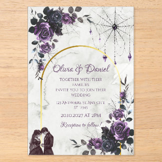 Faire-part de mariage gothique