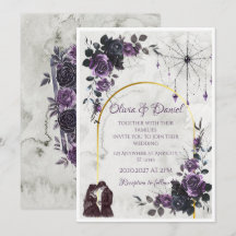 Faire-part de mariage gothique