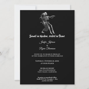 Faire-part de mariage gothique Halloween