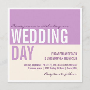 Faire-part de mariage graphique moderne audacieux
