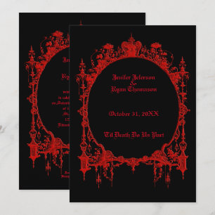 faire-part de mariage halloween