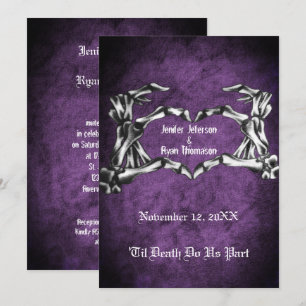 faire-part de mariage halloween