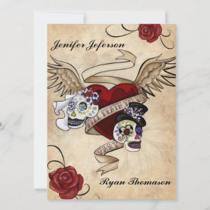 faire-part de mariage halloween