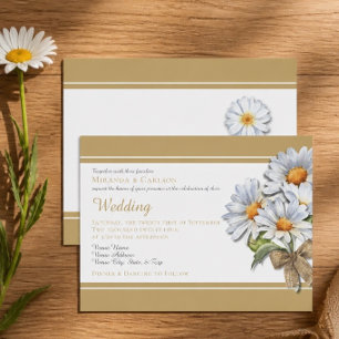 Faire-part de mariage Happy Daisy