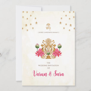Faire-part de mariage hindou et invitations indien
