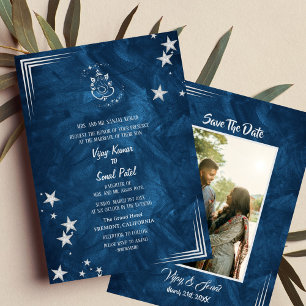 Faire-part de mariage hindoue indienne avec image