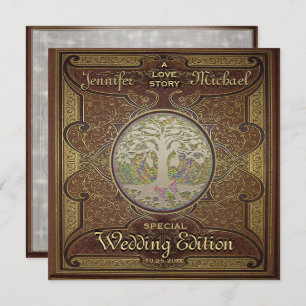 Faire-part de mariage - Histoire d'amour romantiqu