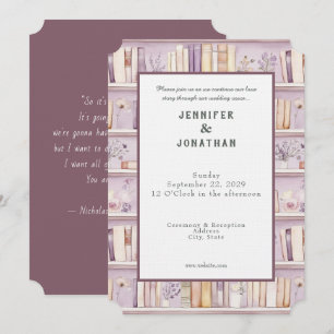 Faire-part de mariage impression rustique pour ama