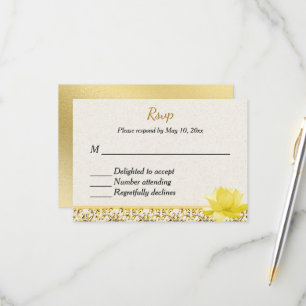 Faire-part de mariage indien hindou RSVP