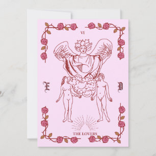 Faire-part de mariage inspiré du Tarot