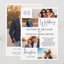 Faire-Part de Mariage Instantanés de Typographie I