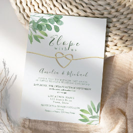 Faire-part de mariage intimiste Greenery Elope