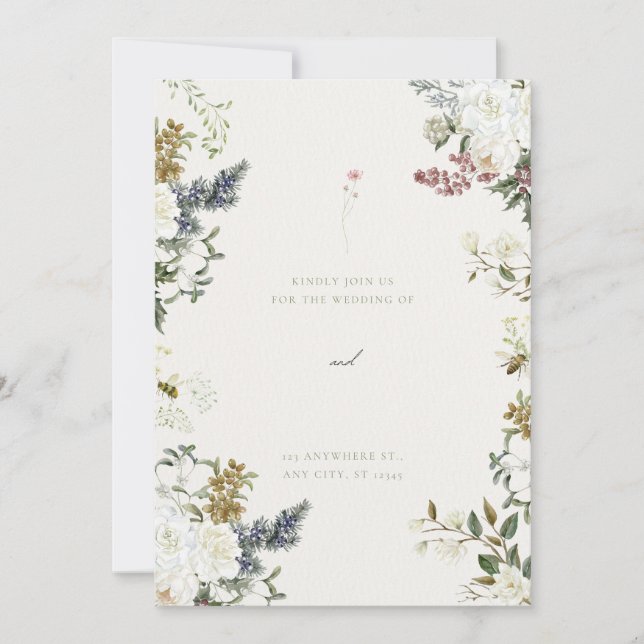 Faire-part de mariage | Invitation personnalisée i (Devant)