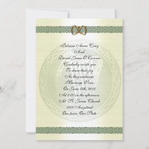 faire-part de mariage irlandaise