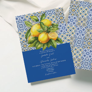 Faire-part de mariage italien sicilien au citron b
