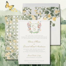 Faire-Part de Mariage Jardin de Fleurs Sauvages de